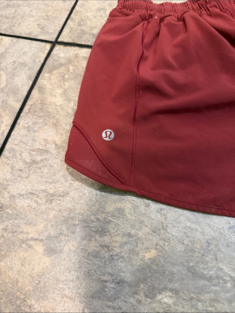 Lululemon Women's Maroon Athletic Shorts - Picture 2 of 10